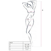 PASSION - BODYSTOCKING MUJER BS019 BLANCO TALLA ÚNICA